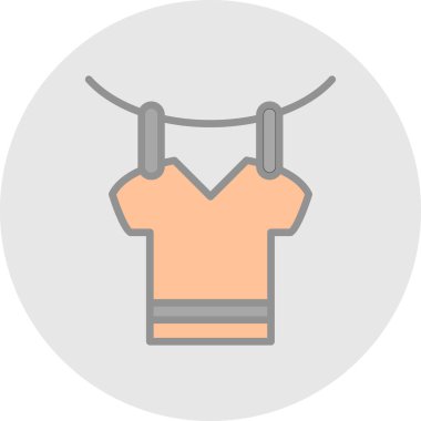 askı renkli vektör simgesi