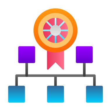 Modern bir simgenin vektör illüstrasyonu