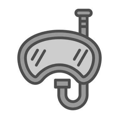 Bir aqualung simgesinin vektör çizimi