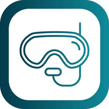 Vektör gözlüğü simgesi illüstrasyonu