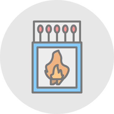 Ateş simgesinin vektör illüstrasyonu