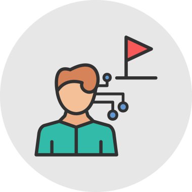 İnsan simgesinin vektör illüstrasyonu