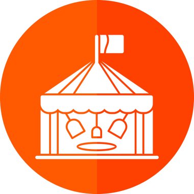 Lunapark. Basit illüstrasyon