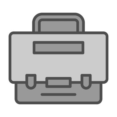 Bavul. Web simgesi basit illüstrasyon 