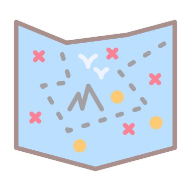 harita pin konumu simgesi düz biçimli