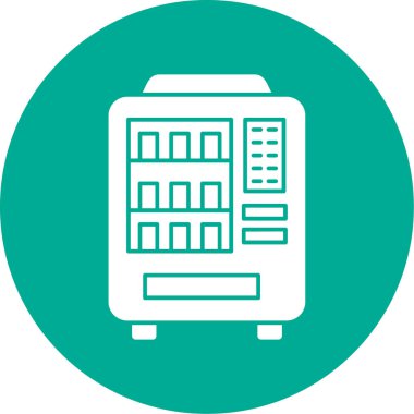 Otomat simgesi illüstrasyonu basit tasarım