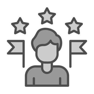 Müşteri değerlendirme simgesi, vektör illüstrasyonu