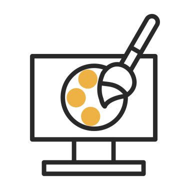 Web renk simgesi. Vektör çizim