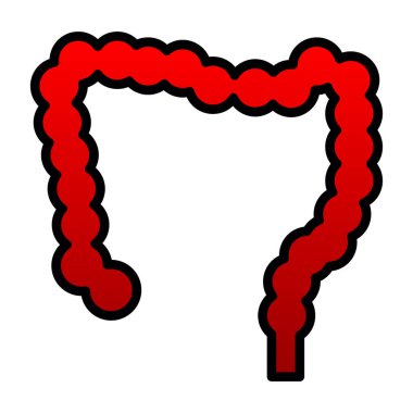 kırmızı harf u, vektör illüstrasyonu