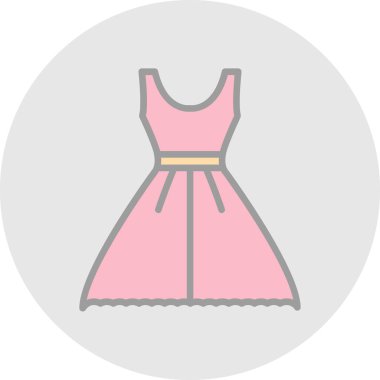 Elbise. Web simgesi basit illüstrasyon 