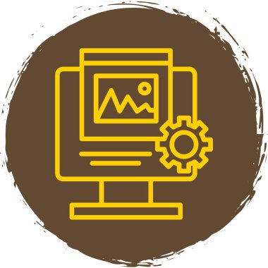 Web geliştirme simgesi vektör illüstrasyonu