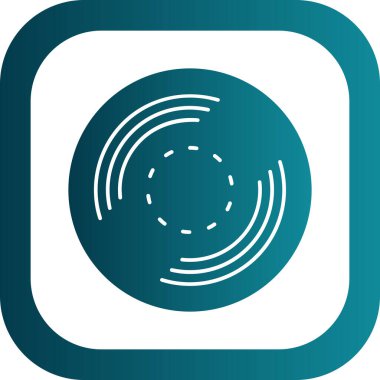 Güzel Hedef Glyph Vektör Simgesi