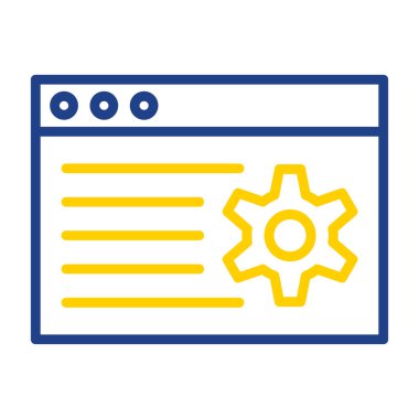 seo ve geliştirme vektör simgesi.