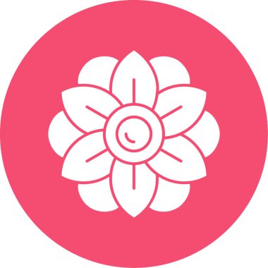 çiçek simgesi vektör illüstrasyonu