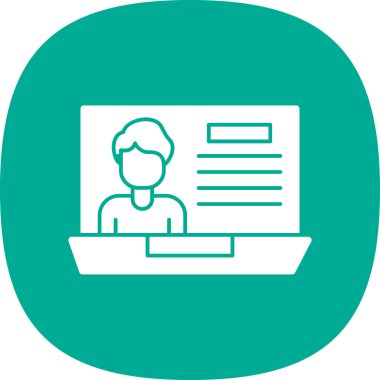 Modern eğitim ikonunun vektör illüstrasyonu