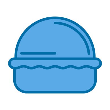 Makaronlar pasta web simgesi, vektör illüstrasyonu 