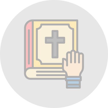 İncil. Web simgesi basit illüstrasyon