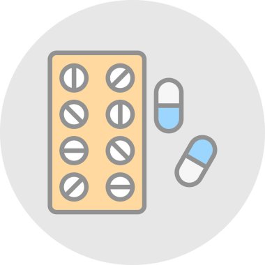 hap simgesi, vektör illüstrasyon tasarımı 