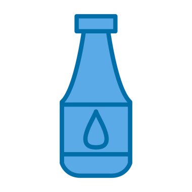 Şişe simgesinin vektör illüstrasyonu 