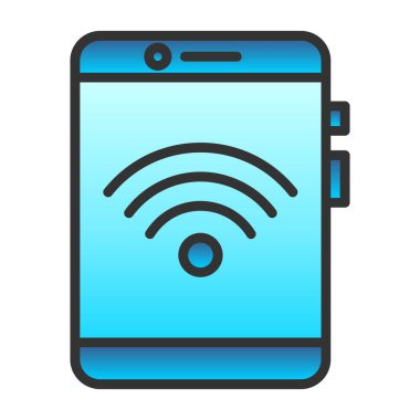 akıllı telefon simgesi, vektör illüstrasyonu basit tasarım