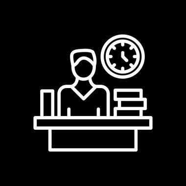 business man with laptop icon, vector illustration
