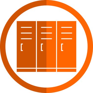 sunucu vektör simgesi. biçim düz sembol, yuvarlak açılar, turuncu arkaplan, beyaz arkaplan