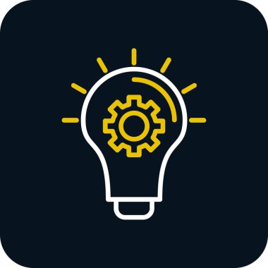 Basit düz fikir kabartma düz vektör simgesi