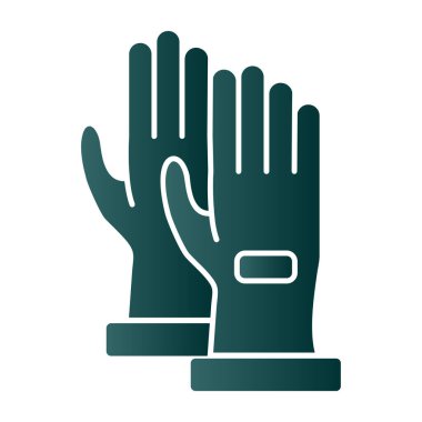 Oyuncu eldivenleri ikon vektör illüstrasyonu