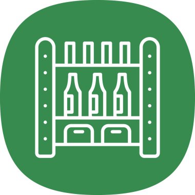 bira şişesi simgesi, vektör illüstrasyonu