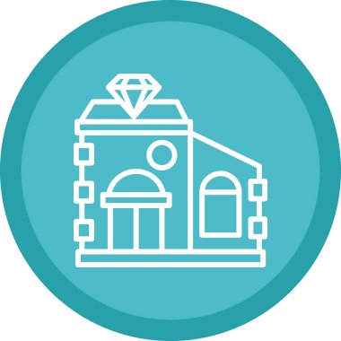 Kuyumcu web simgesi, vektör illüstrasyonu 