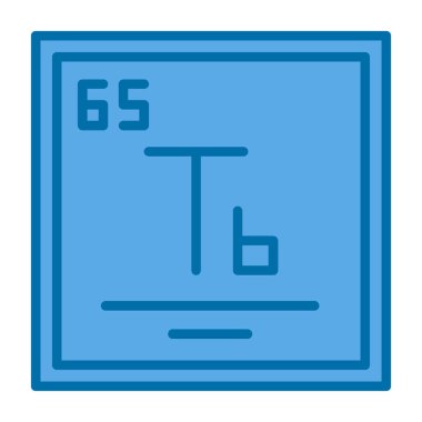 Kimyasal simge vektör çizimi