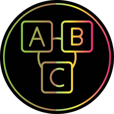 vektör biçiminde b & c harfi simgesi