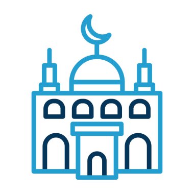 Cami simgesi, vektör illüstrasyonu basit tasarım