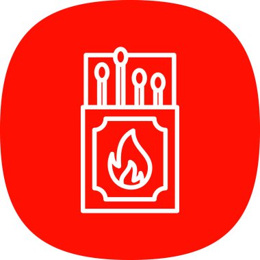 Ateş simgesinin vektör illüstrasyonu