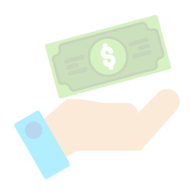 Ödeme web simgesi, vektör illüstrasyonu