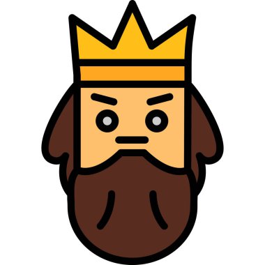 Poseidon simgesi. Mitoloji ikonu elementi. Web sitesi tasarımı ve geliştirilmesi için ince çizgi simgesi