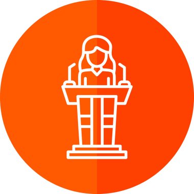 Bir insan simgesinin vektör illüstrasyonu