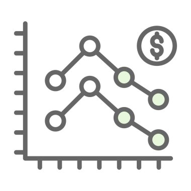 İş ve finans grafiklerinin vektör illüstrasyonu 