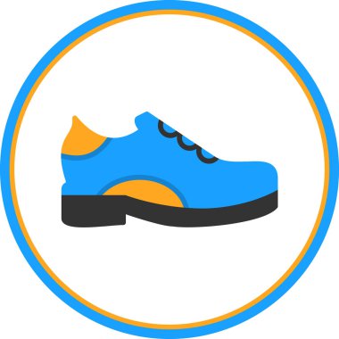 Ayakkabı. Web simgesi basit illüstrasyon 