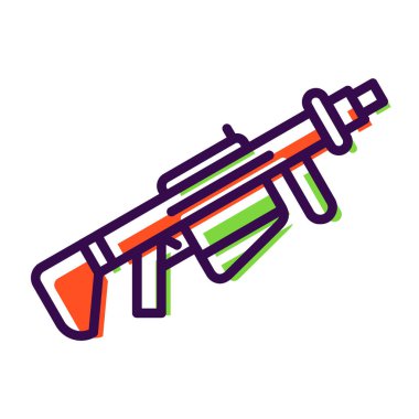 El bombası fırlatıcı illüstrasyonu basit tasarım