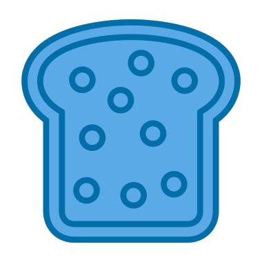 ekmek ikonu vektör illüstrasyonu