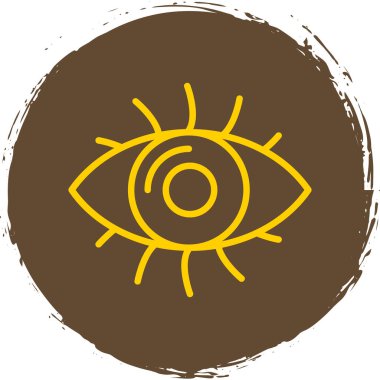 Göz düzlüğü simgesi, vektör çizimi