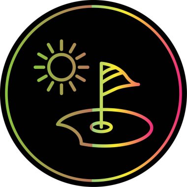 yaz simgesi, basit vektör illüstrasyonu