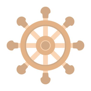 Direksiyon ikonu. Web için basit bir tekerlek vektör simgesi çizimi                    