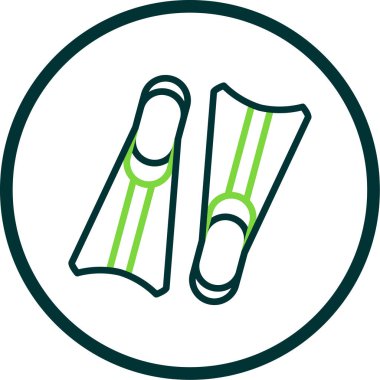 İki palet simgesi, vektör illüstrasyonu