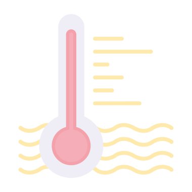 ısı vektörü simgesi modern basit illüstrasyon