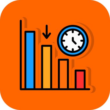 iş grafiği ikon vektör illüstrasyonu