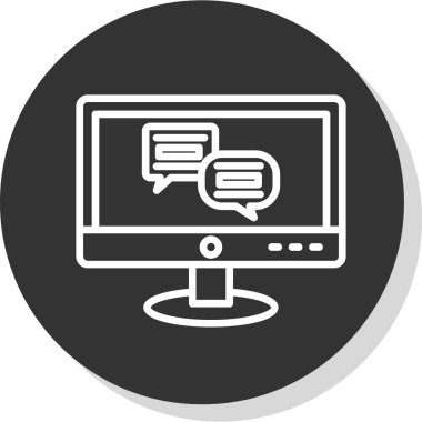 Sohbet web vektör illüstrasyonu