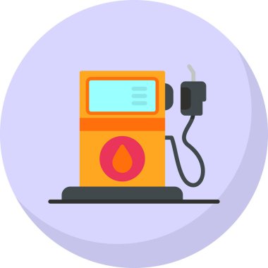 Gaz. Web simgesi basit illüstrasyon