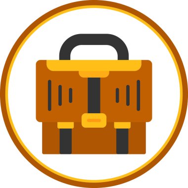 evrak çantası simgesi, vektör illüstrasyonu basit tasarım